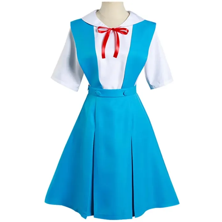 Rei%20Ayanami%20Cosplay%20Costume%20Asuka%20Langley%20Soryu%20Cosplay%20Girl%20Women%20School%20Uniform%20Dresses%20Wig%20Hair%20Clips%20Halloween%20Loli%20Clothing%20-%20Image%202