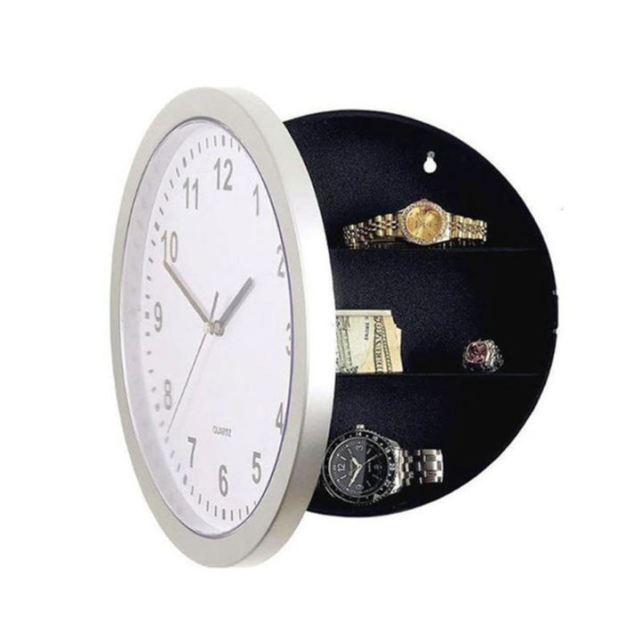 Wall Clock Hidden Safe,Clock Safe Secret Hidden Safe Wall Clock For Secret Stash Money Cash Jewelry,Wall Clock Compartment Stash Box