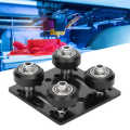 Mini V Gantry Slot Plate Black for 3D Printer Accessories Aluminum Profiles EU Standard 2020. 