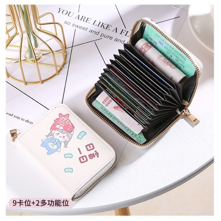 Women's%20Cartoon%20Cute%20Japanese%20Girl%20Heart%20Small%20Coin%20Purse%20Short%20ID%20Card%20Package%20All-In-One%20Bag%20-%20Image%203