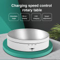 【On Sale】 3 Speeds Smart Rotating Display Stand 360 Degree USB /Frosted Turntable Swivel Base Bracket for Photography Video.
