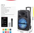Microphone,  Wireless,  Bluetooth, Rechargeable 12" Speaker with Portable Trolley music instruments disc jockey Sound box. 