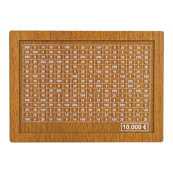 Money Box (4 Sizes) - Reusable Money Box with Money Goal and Numbers to Cross10000