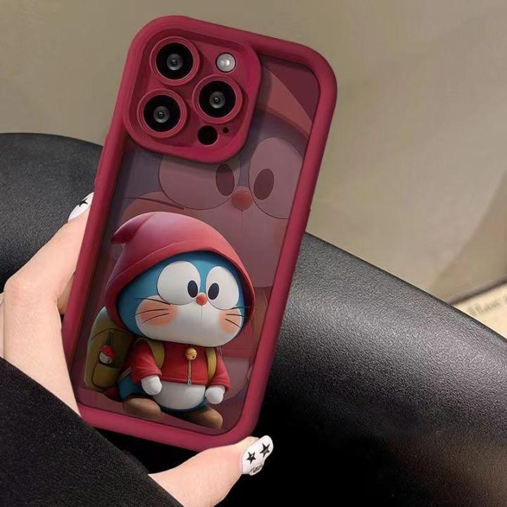 Cellphone%20Case%20For%20iPhone%2011%2012%2013%2014%20PRO%20MAX%2012%2013%20MINI%20Phone%20Casing%20Angel%20Eyes%20Cartoon%20Doraemon%20Cute%20Soft%20Popular%20Matte%20Full%20Protection%20Anti-falling%20TPU%20Back%20Cover%20Shockproof%20-%20Image%206