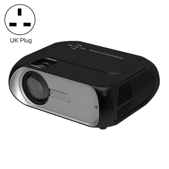 T20 320x240 400 Lumens Basic Version Portable Home Theater LED HD Digital Projector, Plug Type:UK Plug(Yellow)