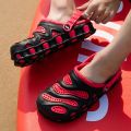 2021 Summer Green Men Clogs Sandals Big Size 46 Hollow Beach Men's Garden Shoes Comfort Lightweight Flip Flops For Men sandalia. 