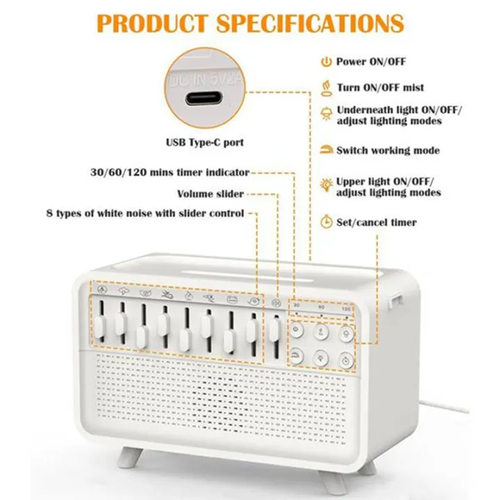 White%20Noise%20Machine%20Diffuser%20Air%20Aroma%20Diffuser%20Humidifier%20with%208%20White%20Noise%20Adjustable,%20Night%20Light,%20Bluetooth%20Speaker%20EU%20Plug%20-%20Image%207