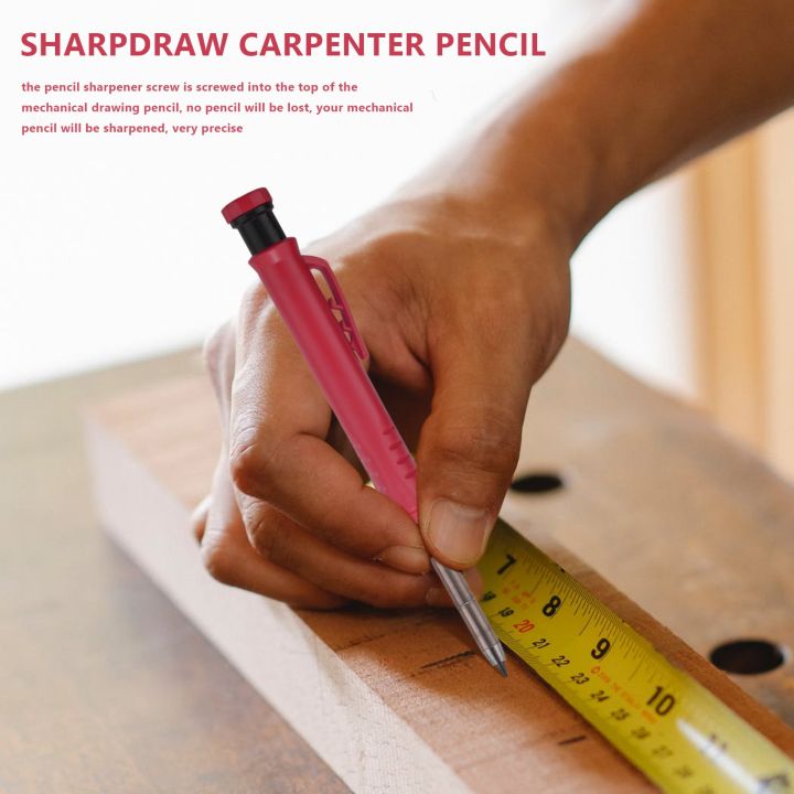 Solid%20Carpenter%20Pencils%20and%2036%20Pieces%20Refills%20in%203%20Colors%20with%20Built-in%20Sharpener%20for%20Scriber%20Wood%20Floor%20Marking%20Drawing%20-%20Image%205