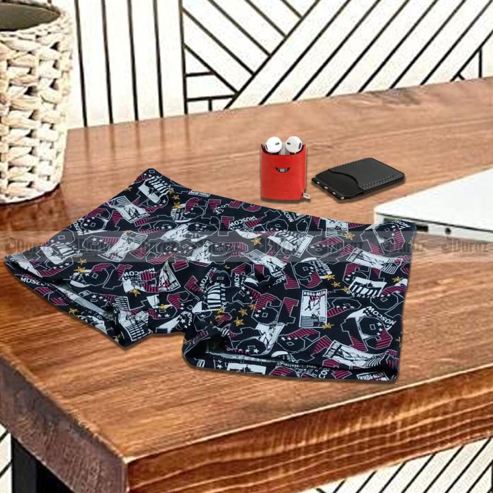 LEEWEAR IMPORTED CHINA MEN'S BOXER UNDERWEAR PAPER PRINT BOXER BO21101_05_QRY01