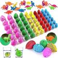 Sunfloweio 10pcs/set Magic Hatching Growing Dinosaur Add Water Grow Egg Animal Breeding Process Educational Teaching Funny Toys For Kids. 