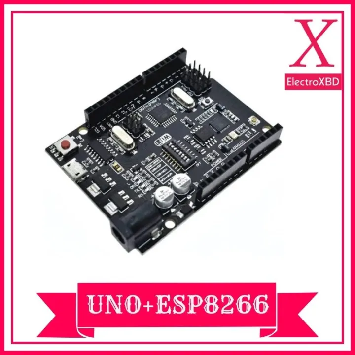 UNO+WiFi R3 ATMega328p+NodeMCU ESP8266 8mb Memory USB-TTL CH340G