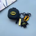 Samsung Galaxy Buds 4 Pro Batman Edition Case Earphone Silicone Case with Hanging Hook Earbuds Soft Protective Headphone Cover Headset Skin.