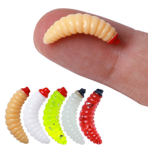 50pcs%20Plastic%20Maggot%20Baits%20%E2%80%93%201"%20Bread%20Worm%20Fishing%20Lures%20for%20Freshwater%20-%20Image%202