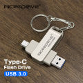 2 in 1 OTG USB-C Flash Pen Drive Metal Memory Stick Usb 3.0 flash Disk 64GB 128GB 256G USB3.0 Dual C Pendrive Freeshipping. 