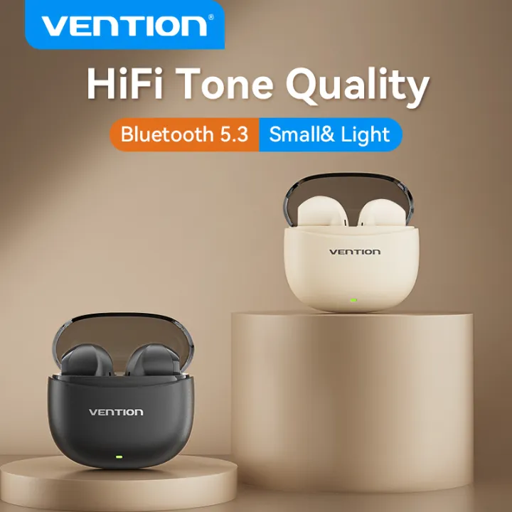 Vention Elf E06 Bluetooth 5.3 5.4  Earbuds with AI-Based ENC Earphone High Fidelity Audio Headset with Mic Support Call Video Touch Control True Wireless Earphone