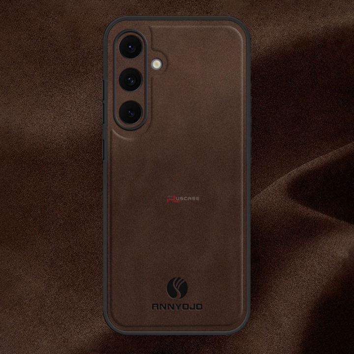 PlusCase%20for%20Samsung%20Galaxy%20S24%20FE%205G%20Matte%20PU%20Leather%20Sheepskin%20Soft%20Frame%20All-Inclusive%20Lens%20Protector%20Phone%20Cover%20-%20Image%205