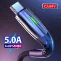 CASIFY CT02 01 5A Type C Cable Fast Charging Cable Braided Metal Cable. 