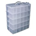 Plastic Transparent Hand Covered Divided  Large Storage Box Building Blocks Socks Jewelry Desktop Storage Box. 