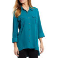 Ladies Tops shirt Long Sleeves Ruffles Casual Ladies tops shirts Elegant for Women - Blouse. 