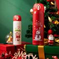 500ml Christmas 2024 Thermos Water Bottle Portable Stainless Steel Vacuum Cup with Lid Elk Santa Thermos Mug Christmas GiftsBasketball. 