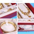 Durable Jewelry Storage Box Elegant Design High-grade Three Layers Jewelry Organizer Case Large Capacity Flannelette Flannelette Jewelry Box for Ladies Personal Use Fashion Accessory.