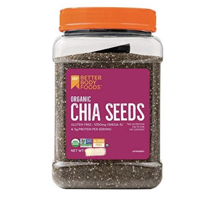 Whole Natural Dark Chia Seed-500gm Uk {Sia Said} Jar