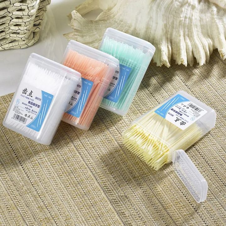 200%20Pcs%20Soft%20PP%20Dental%20Floss%20Interdental%20Toothpick%20Brush%20With%20Box%20Double%20Head%20Teeth%20Stick%20Oral%20Care%20Floss%20Pick%20-%20Image%203