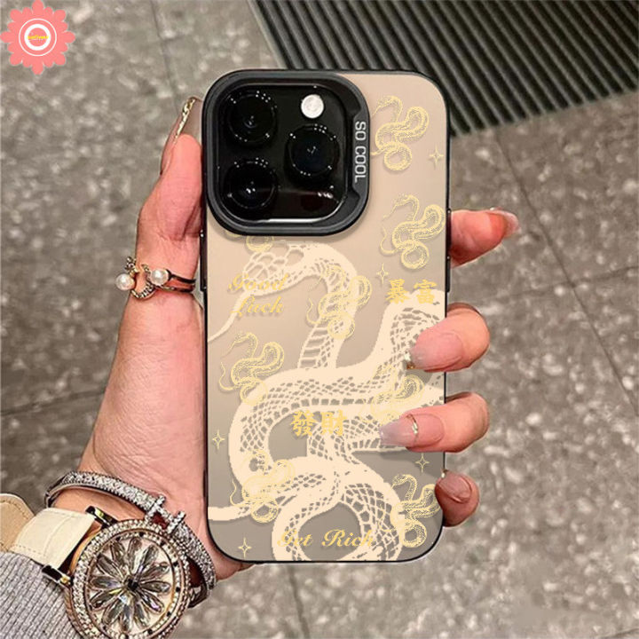 Fashion Get Rich Case for Realme C15 C67 C65 C63 C35 C55 C61 C51s C33 C21 C51 C53 C31 Note 50 60 C17 C30 C12 C25 C11 C21Y C20 C25Y 11 9i 5 8i 5i Narzo N63 Graffiti Cool Snake Case