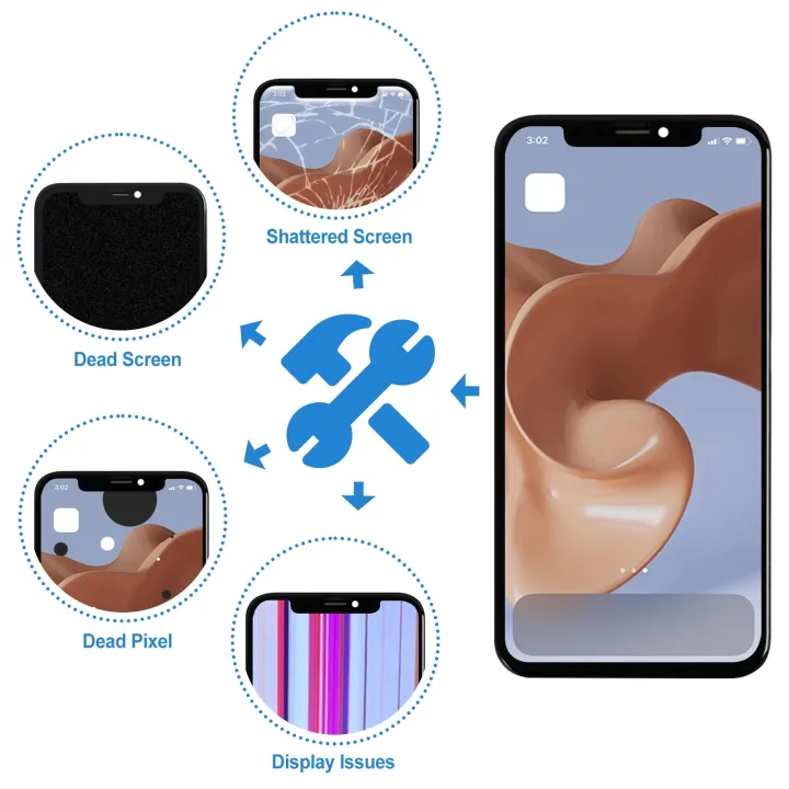 LCD%20Display%20For%20iPhone%20X%20XS%20XR%20XS%20Max%2011%2011%20Pro%2011%20Pro%20Max%20Touch%20Screen%20Digitizer%20Assembly%20Replacement%20Parts%20-%20Image%203