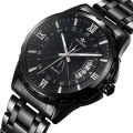 Jade Wave Watch Men's Calendar Night Glow Korean Edition Steel Waterproof Non Mechanical Sheet Wholesale Watch Men's. 