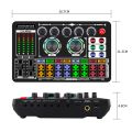 F999 Sound Card Audio Mixer Live Sound Card Voice Changer. 