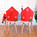 Christmas Chair Cover Santa Snowman Red Decor Home Dinner Party 48cmx70cm. 