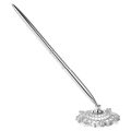 【Aesth Diary Store】Silver Alloy Wedding Guest Pen & Hollow Round Pen Holder Set for Engagement Shower--Silver.