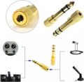 6.35 mm Male to 3.5 mm Female Stereo Audio Headphone Jack Adapter Converter. 