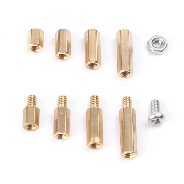 300X%20Brass%20M2%20Hex%20Column%20Standoff%20Support%20Spacer%20Screw%20Nut%20Assortment%20Kit%20-%20Image%203