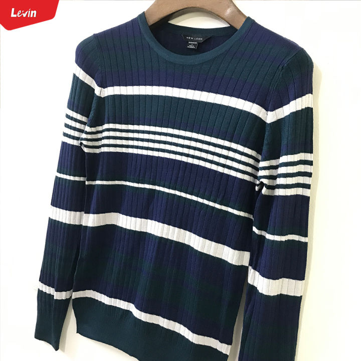 Womens%20Knitted%20Long%20Sleeve%20Striped%20Crew%20Neck%20Sweater%20Pullover%20Tops%20Jumpers%20For%20%20Ladies%20From%20Levin%20-%20Image%204