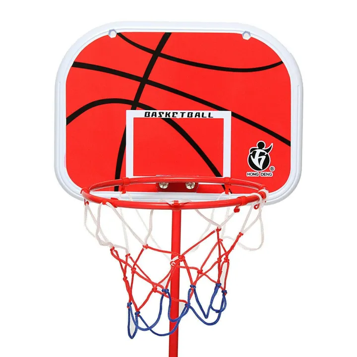 150%20cm%20Height%20Adjustable%20Kids%20Mimi%20Basketball%20Hoop%20Rim%20Net%20Set%20Backboard%20Basket%20Ball%2072-150cm%20Red%20Basketball%20Hoop+Basketball+Pump%20-%20Image%204