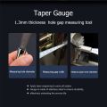 Economic 1.3mm thickness hole gap measuring tool Taper Gauge + Depth Gauge welding gage. 