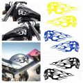 Universal Modification Accessories Helmet Decration 3D Fuel Tank Stickers Motorcycle Ornament Flame Skulls Decals. 