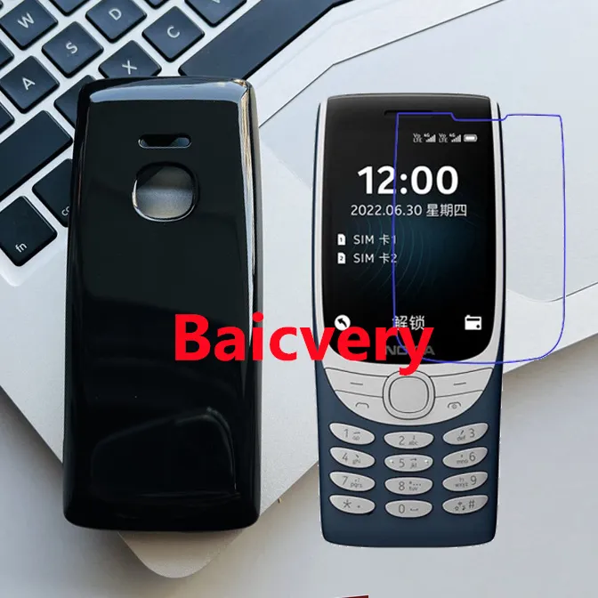 Custodia In Silicone Morbido TPU Per Nokia 8210 4G - Ultra Sottile Antiurto, Colore Nero - 2