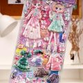 1Pcs Kids Dress Up Doll Sticker 3D Princess Kawaii Double Layer Children Sticker Toy for Laptop Scrapbooking Stationery Notebook. 