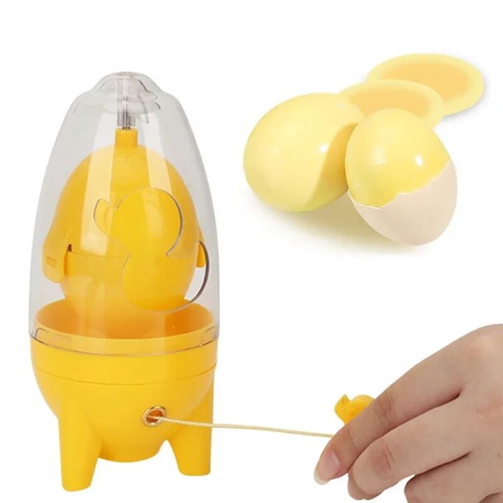 【NEW】 Egg Scrambler Hand Egg Shaker Mixer Food Grade Silicone Egg Spinner Manual Tool Egg Yolk Shaker Egg Scrambler Gadget Egg Tools