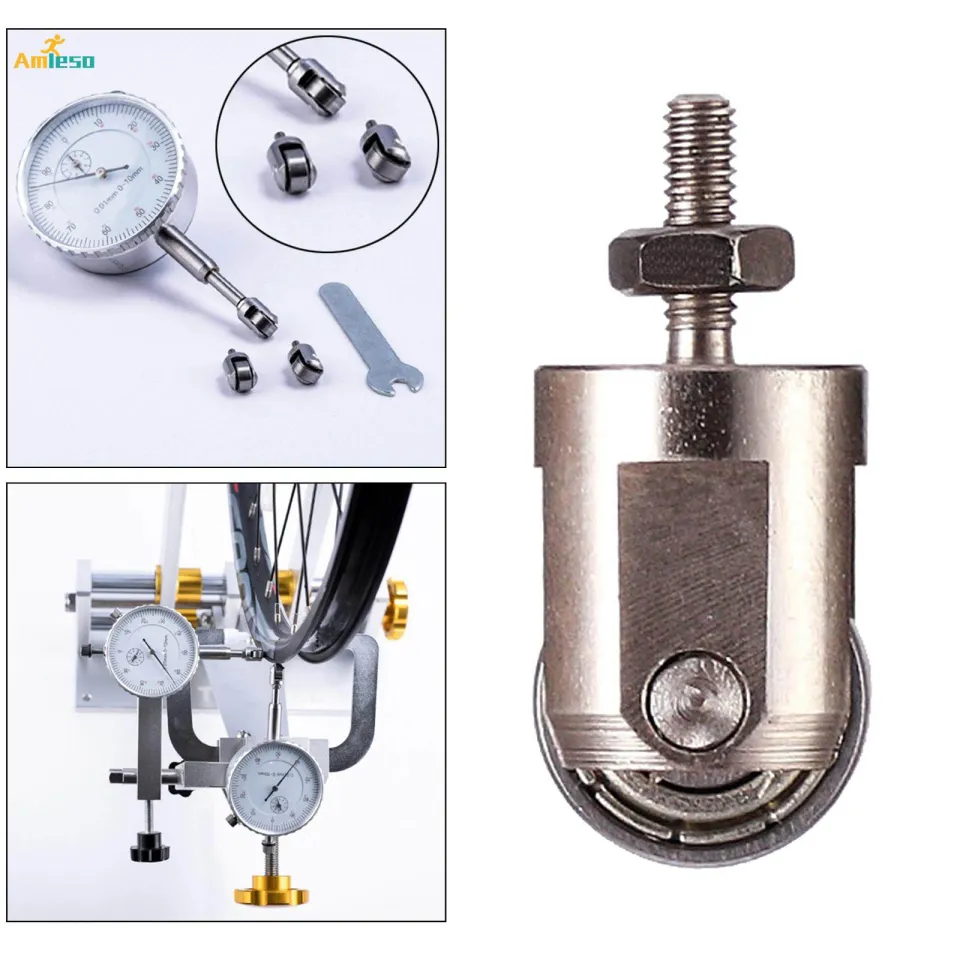 2pcs Dial Indicator Point Anti-Rust Standard Depth Gaging Roller Bike Rim Head Tip Replacement Accessories