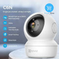 EZVIZ Indoor Hi Security 2K 1y warranty Smart color night 33fit,360 Degree,two way privacy protection,Motion Detection,Human shape & Loud Noise Detection,Sleep & Patrol mode Up to 512Gb Type-C 3mega pixel 2K WIFI Smart Camera. 
