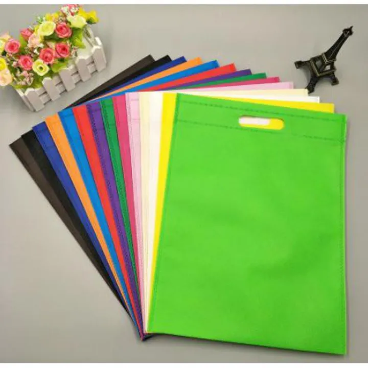 20 Pcs 12″ X 10″ Non Woven Tissue Flat Shopping Bag (40GSM)