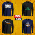 Random 4pcs Combo Long Sleeve T-Shirt || Stock Clearance Offer || Save 1200tk. 