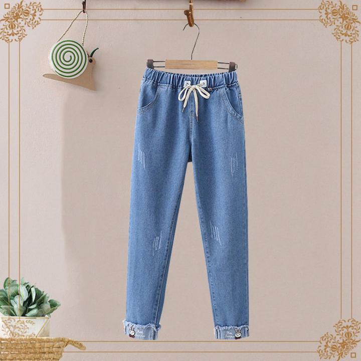 Jeans for Women Spring and Autumn Pants New Student Trousers2022New Girl Loose Junior High School Student Casual Straight Pants