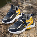 2023 Cold Winter New Children's Cotton Shoes Warm Shoes Children's Shoes Non-Slip Sports Running Shoes Cotton-Padded Shoes with Velvet Large. 