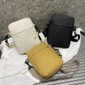 Oxford Cloth Mini Casual Small Zipper Crossbody Pouch Simple Shoulder Bag Men Mobile Phone Bag Conbo. 