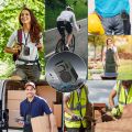 Portable Air Conditioner,Waist Clip Fan with 5-8H,Neck Fan,3 Speeds, USB Rechargeable,for Summer Outdoor Work Jobsite Hiking. 